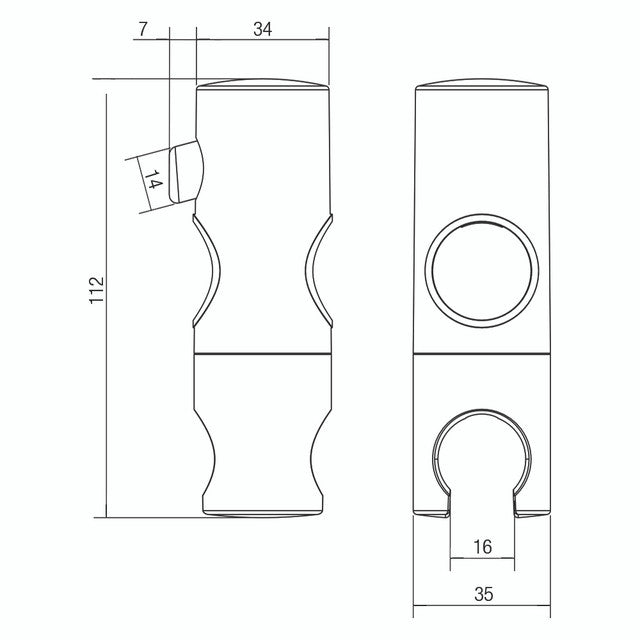 ABS Slide Rail Handpiece Glide Slide Cradle Chrome
