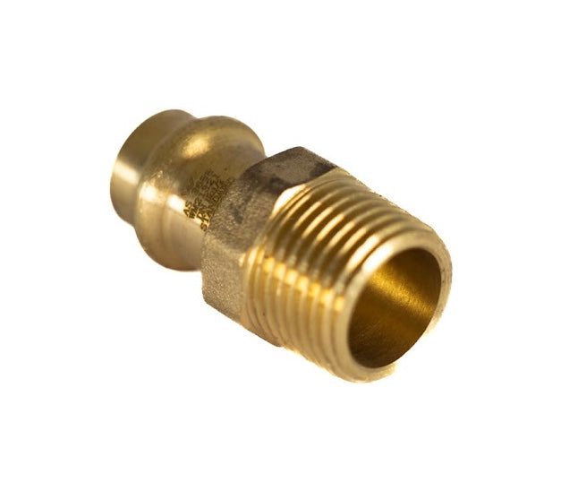 Water Copper Press Adaptor Male