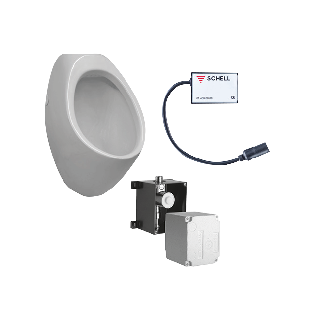 Life Back Entry Electronic Urinal Complete Suite