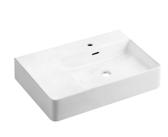 Assisted Living NDIS Wall Hung Basin with Left or Right Hand Shelf