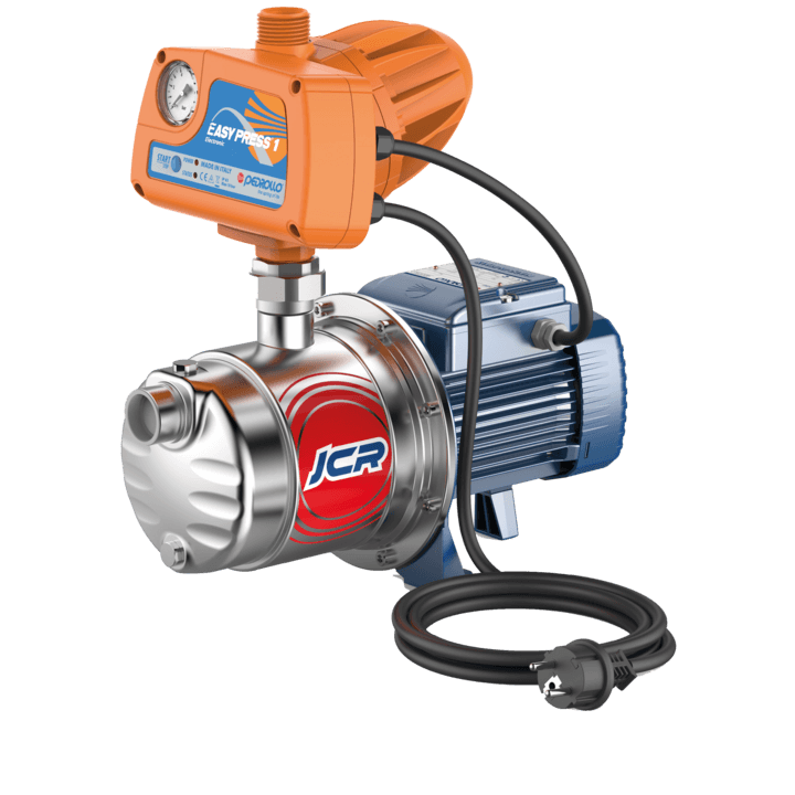Pedrollo JCRm 1A Stainless Self Priming Jet Pump with EP1 Controller - 0.55kW, 240V, 60L/min