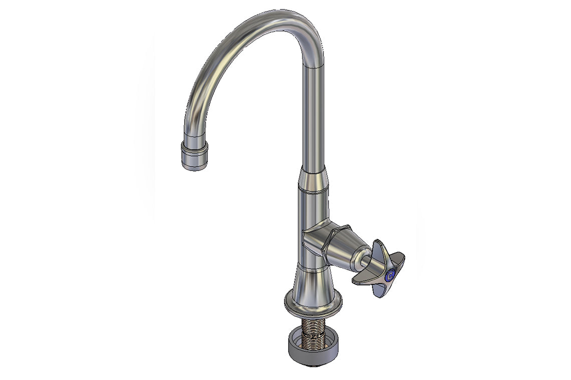 School Pattern Type 16A Laboratory Stop Tap with Aerated Swivel Outlet