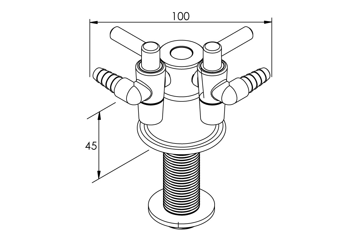 Type 40 2 Way Right Angle Non-Return Valve