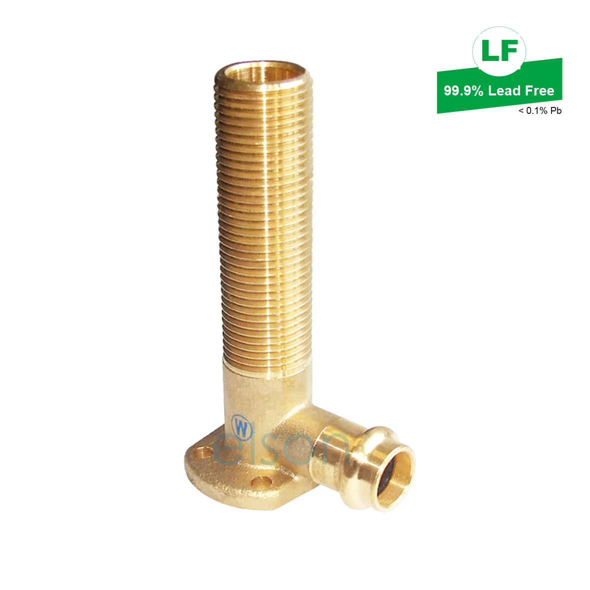 LF PRESS WATER NO.19BP ELBOW LF DR BRASS