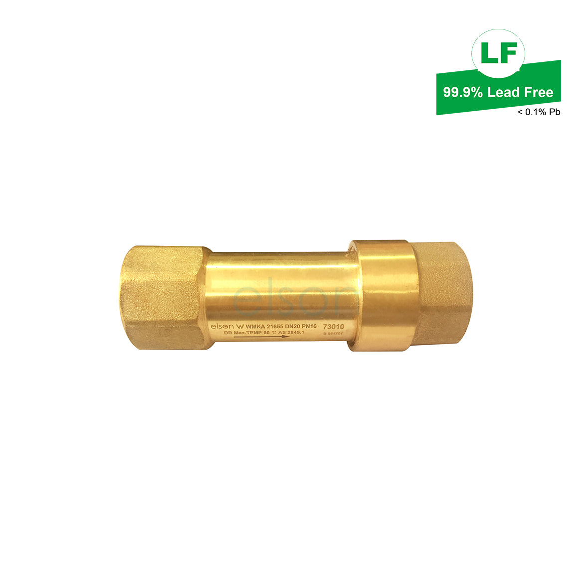 LF DUAL CHECK VALVE LF DR BRASS Rp3/4 F/F LF73010