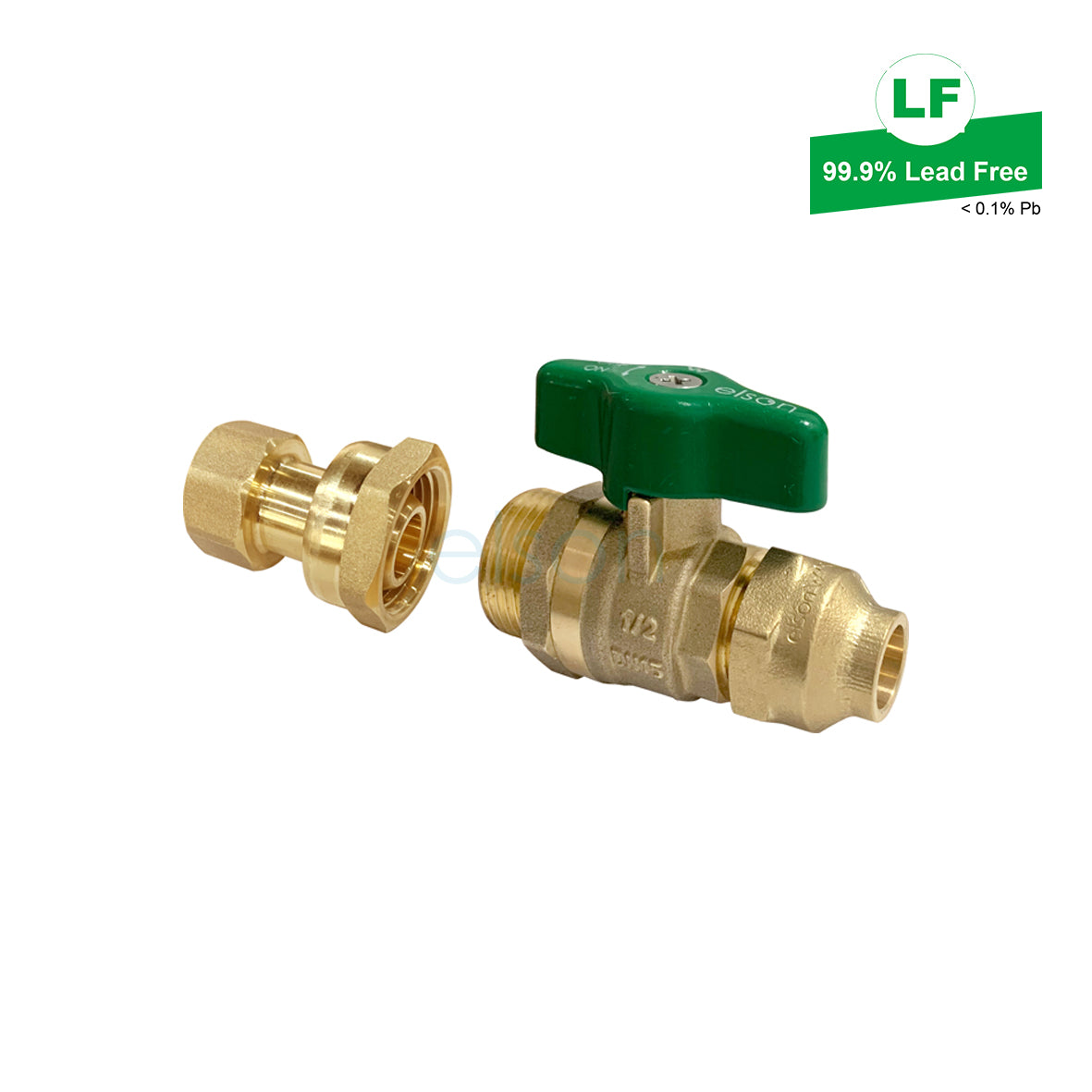 LF WATER UNION BALL VALVE LF DR BRASS G3/4 FI TO 15Cn FLARED LF73836