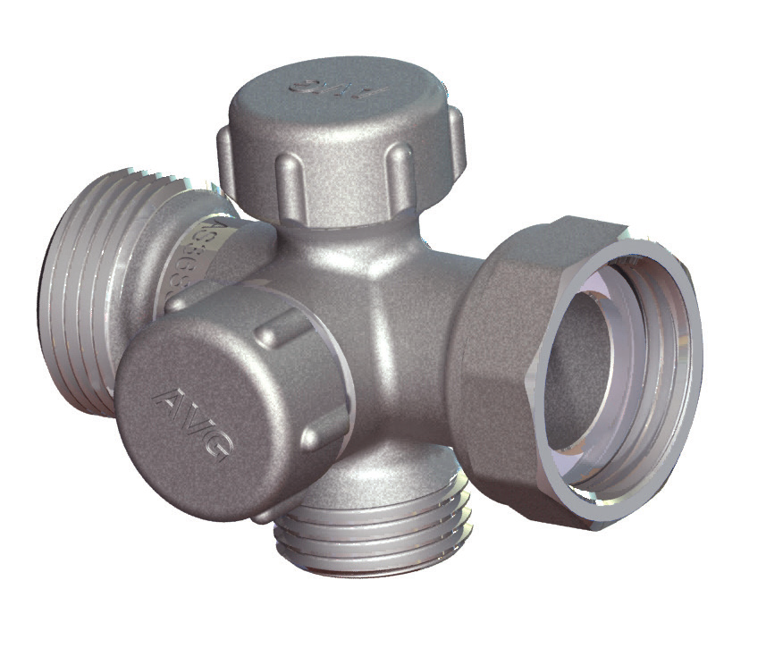 AVG Ultra Manifold — 3 x 15mm Male BSP, 1 x 20mm Connection, Lead Free | MAN-15-LF