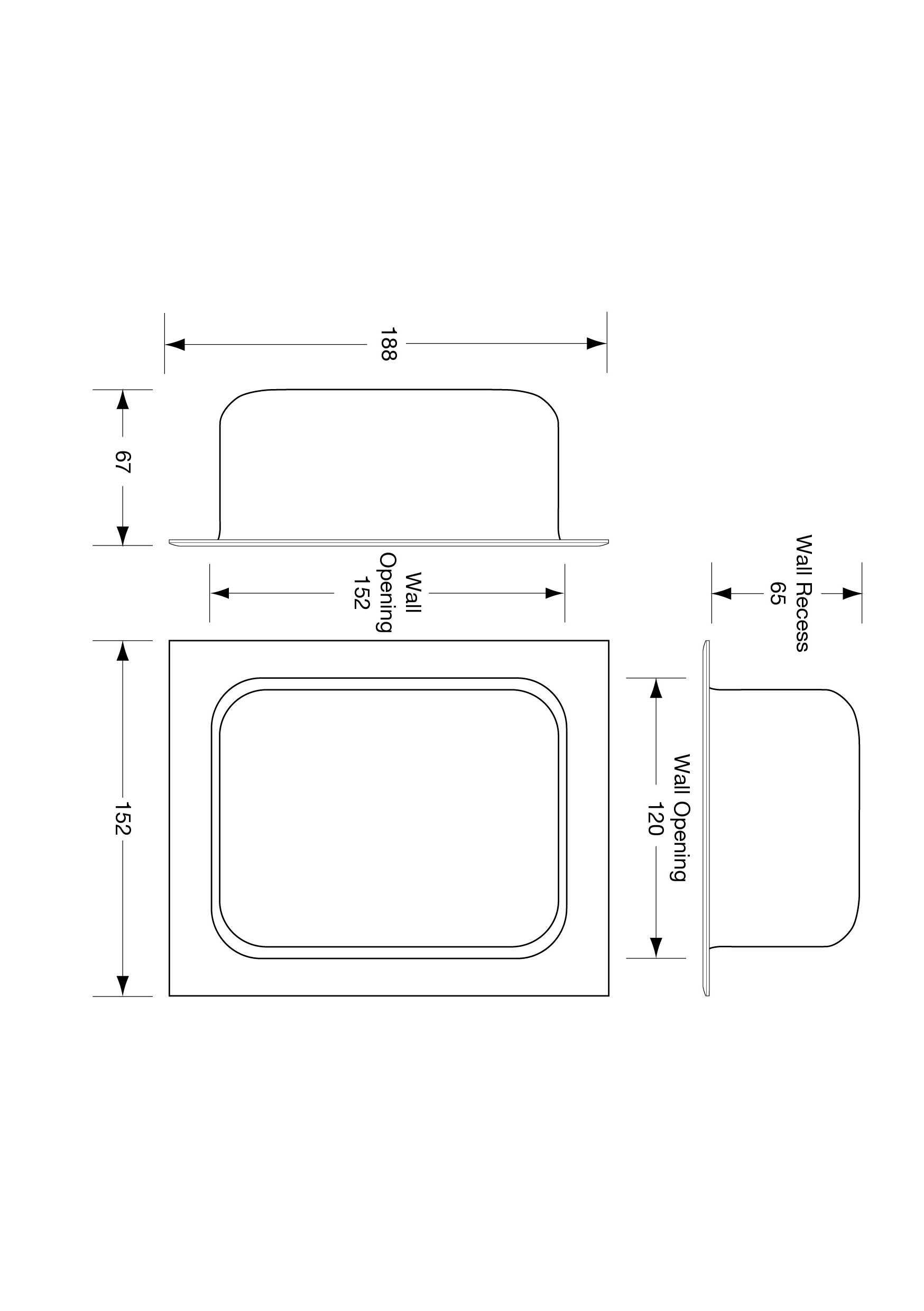 Anti-Ligature Recessed Heavy Duty Soap Holder in Satin Stainless Steel