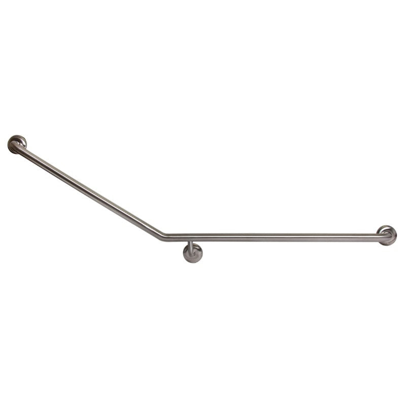 30° Flush Mount Side Wall Grab Rail RH in Antimicrobial