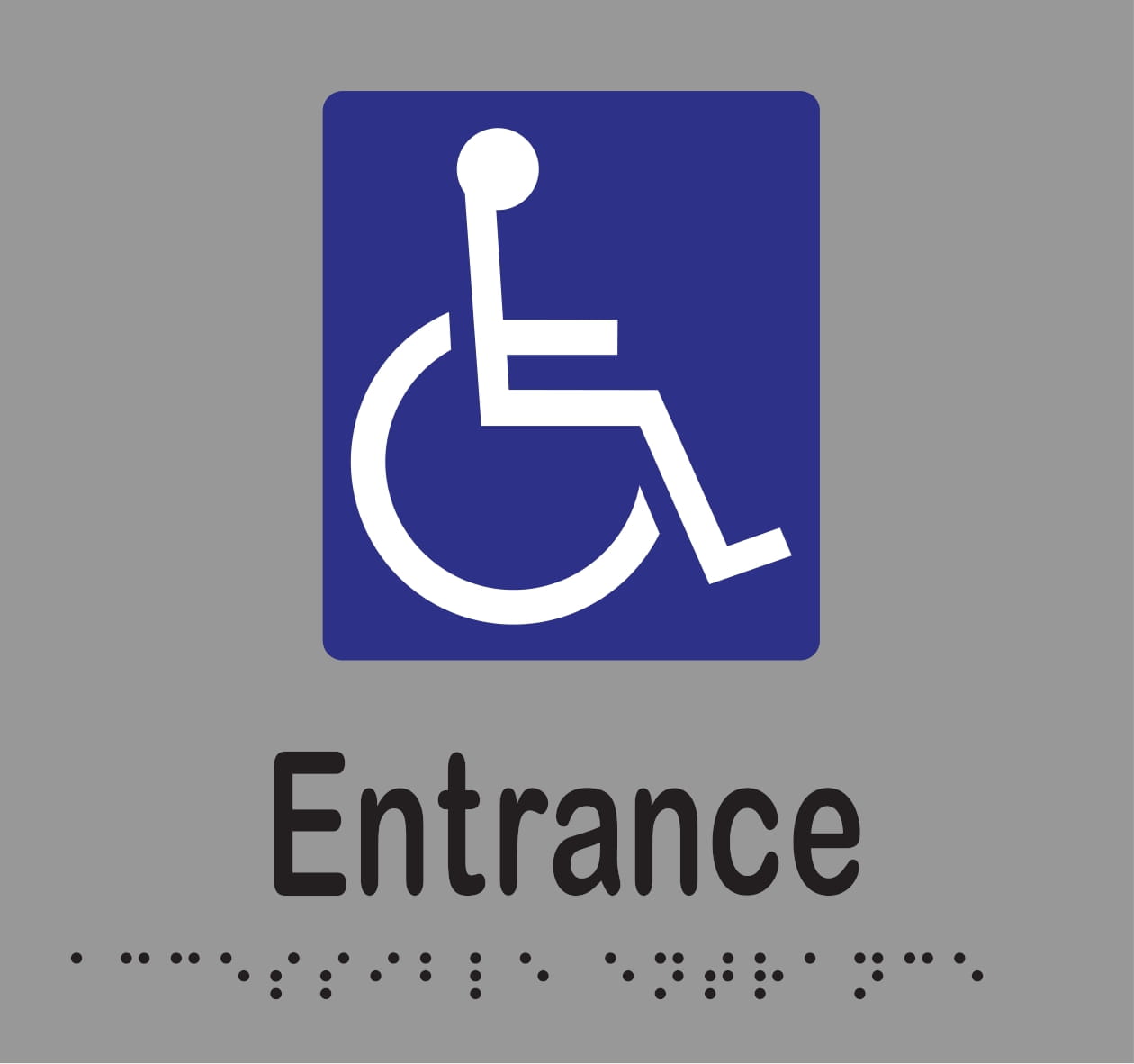Accessible Entrance Braille 160mmW x 150mmH