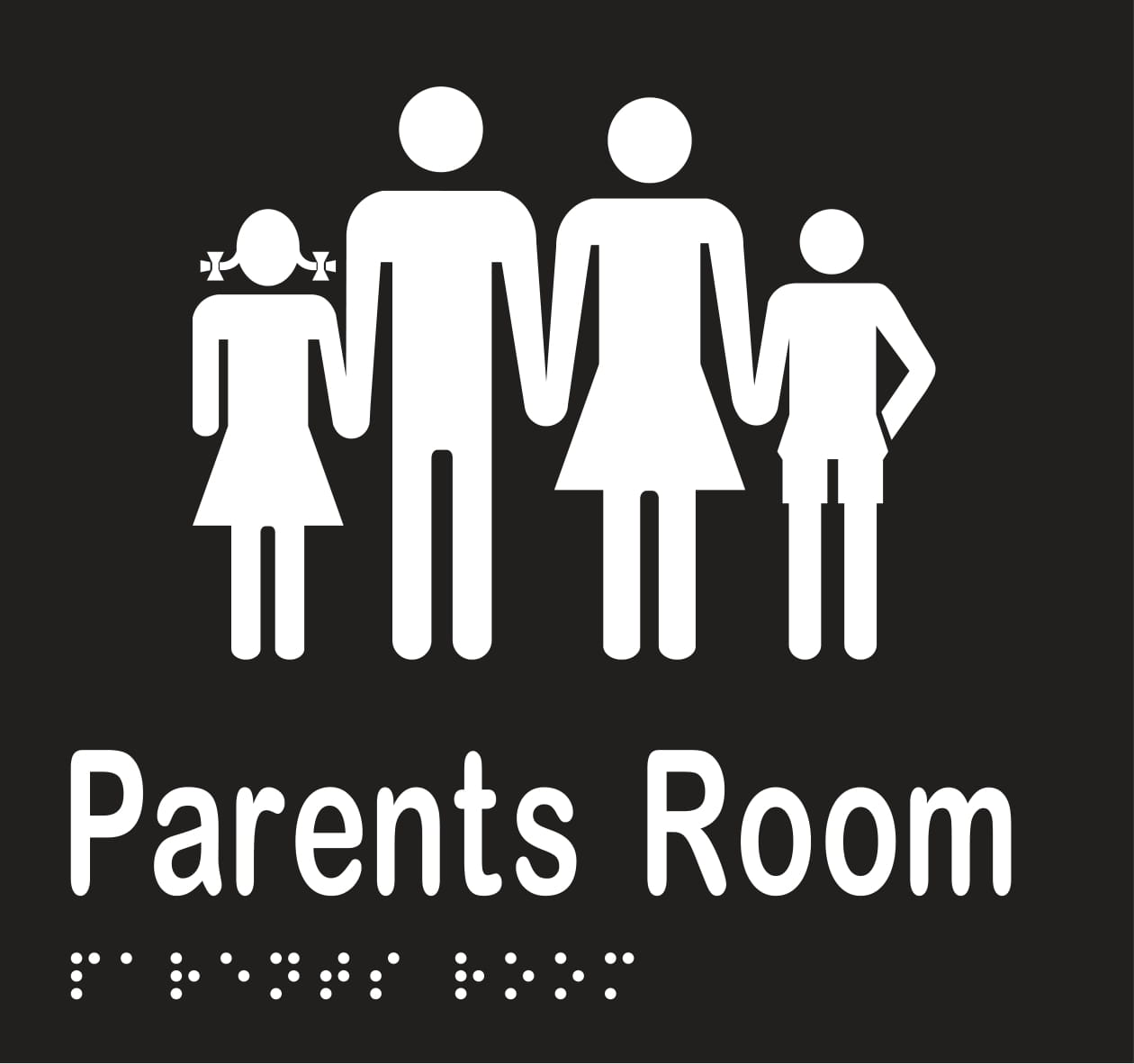 Parents Room Braille 160mmW x 150mmH