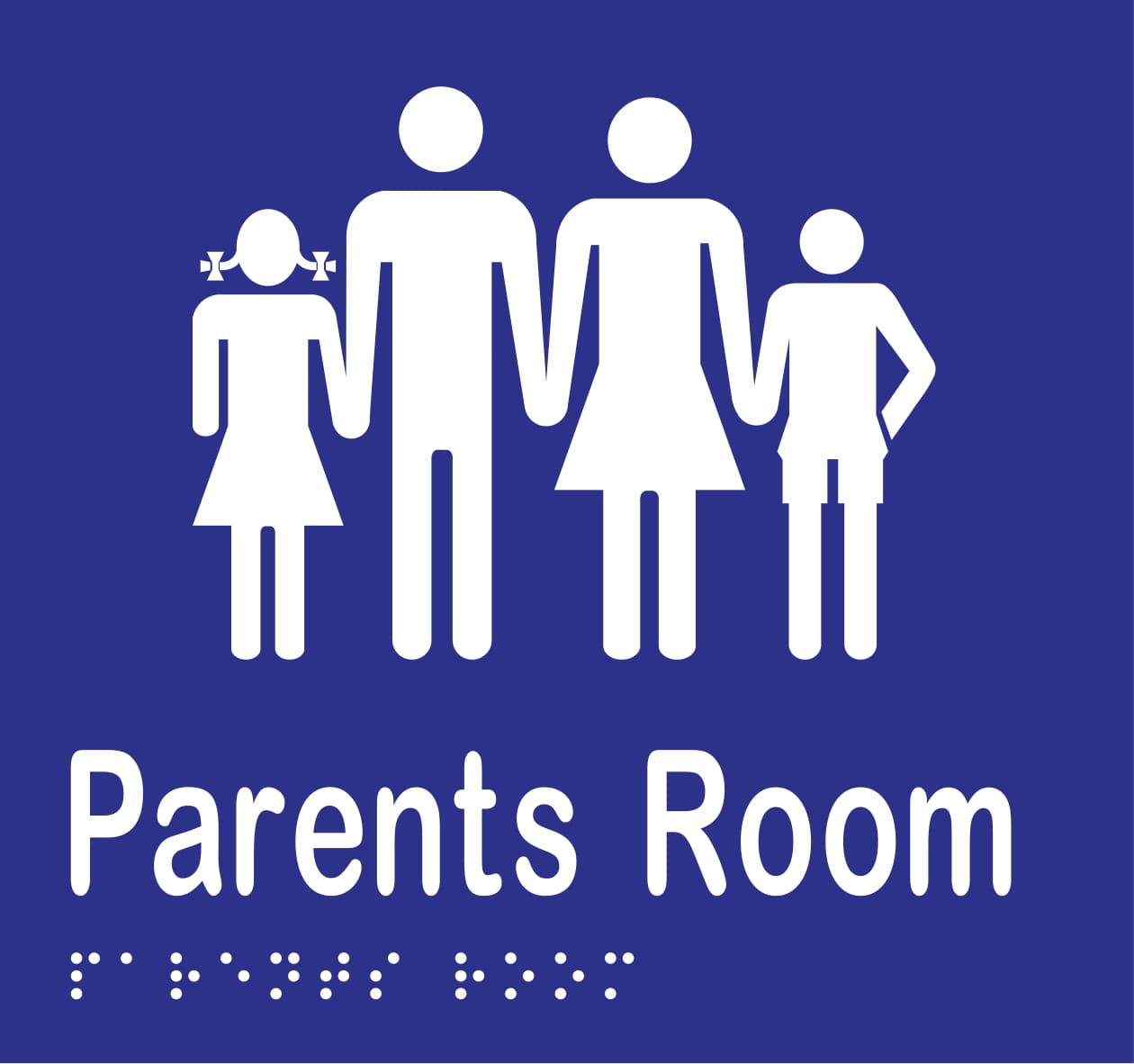Parents Room Braille 160mmW x 150mmH