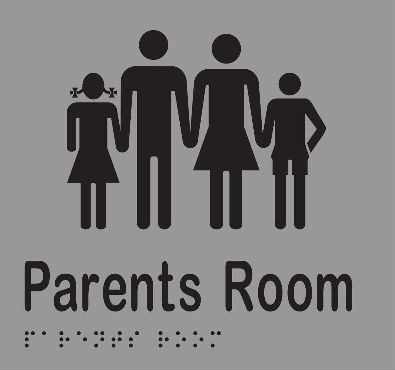 Parents Room Braille 160mmW x 150mmH
