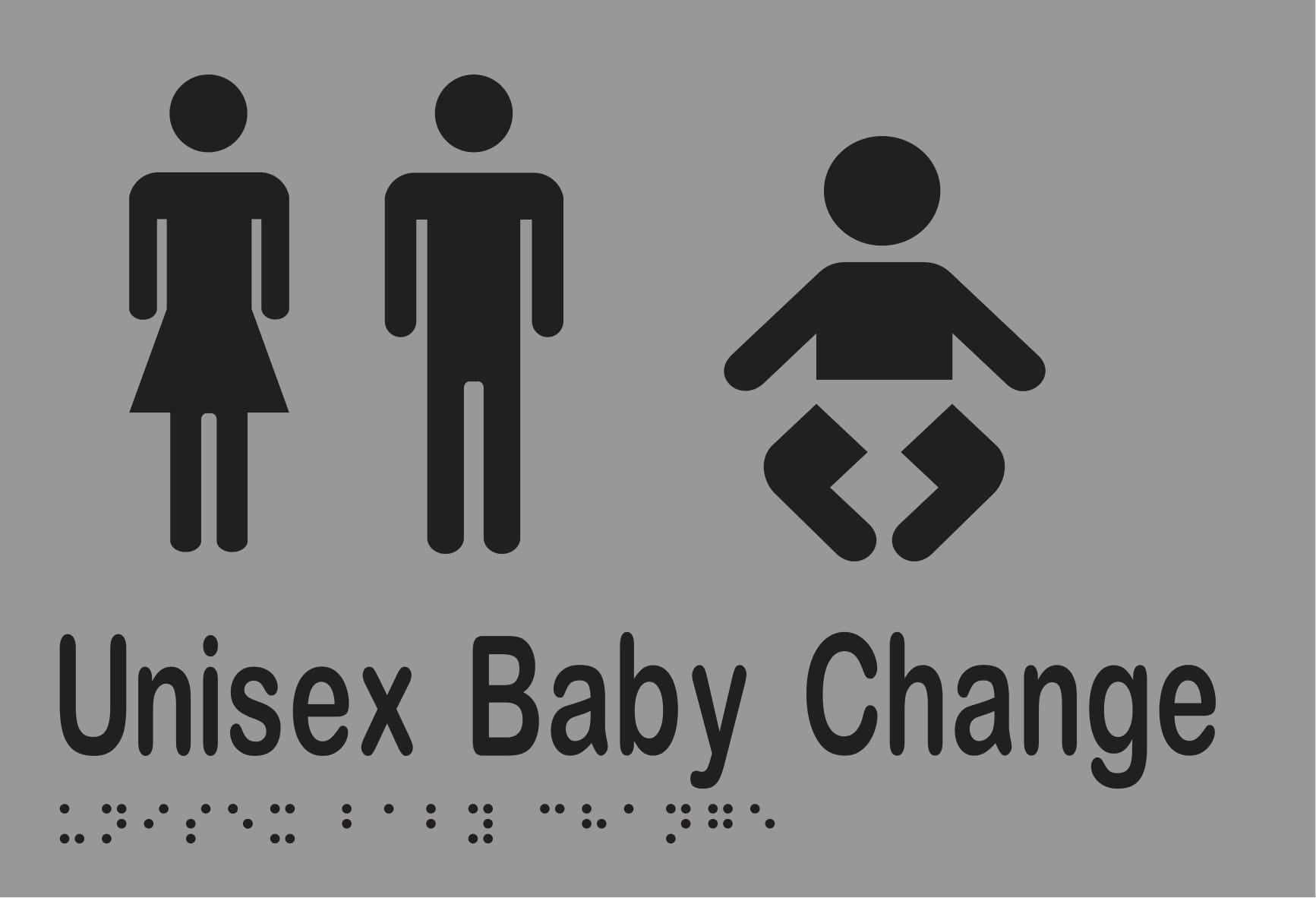 Unisex Baby Change Braille 220mmW x 150mmH