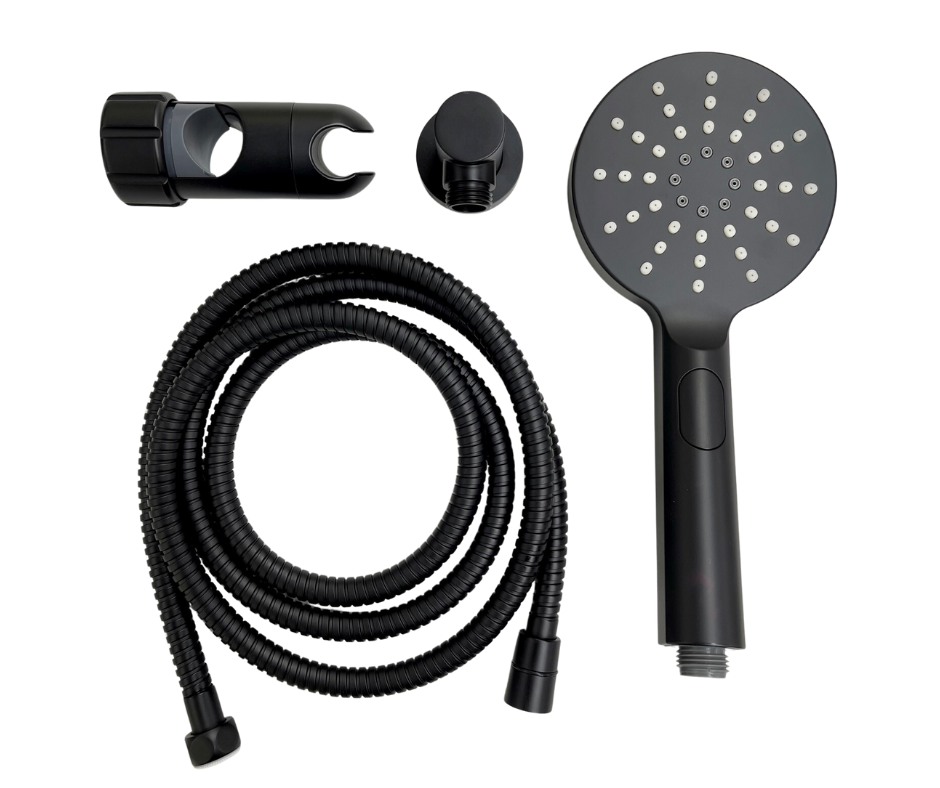 32mm 3 Function Grab Rail Shower Kit in Designer Black