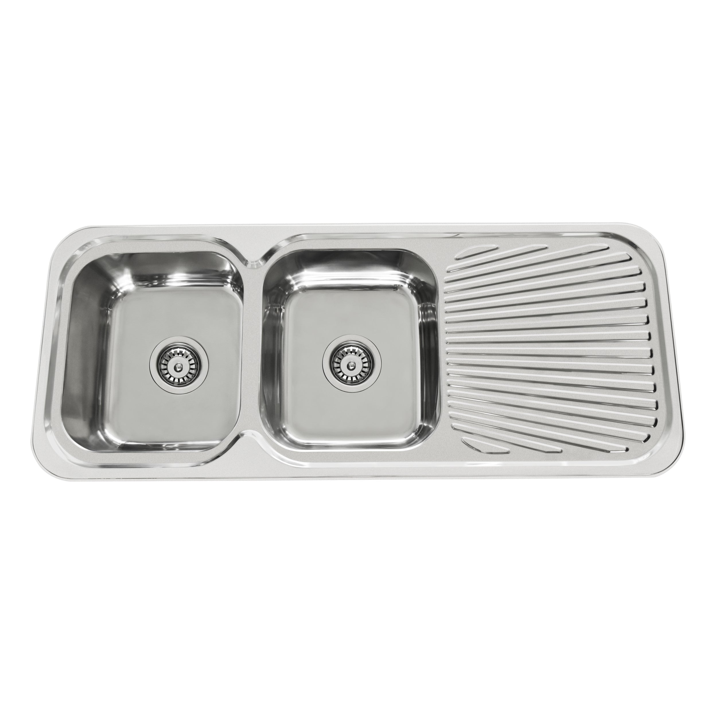 Suprema Maddison600 Double Bowl Sink with Drainer