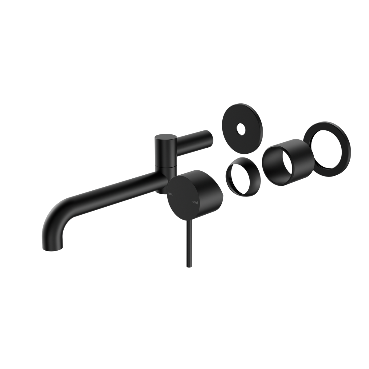 Mecca Wall Basin/bath Mixer Swivel Spout 225mm Trim Kits Only