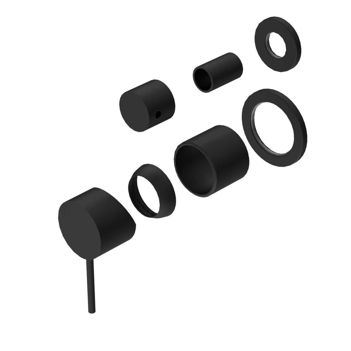 Mecca Shower Mixer With Divertor Separate Back Plate Trim Kits Only