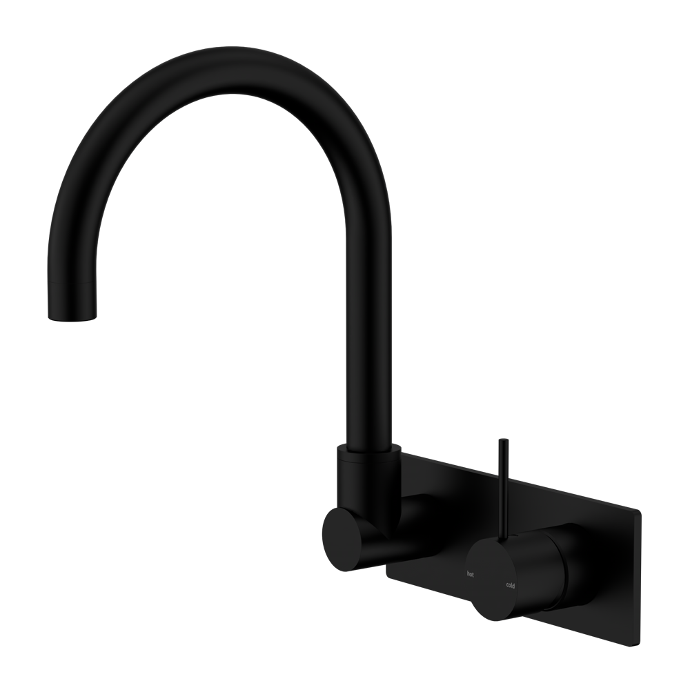 Mecca Wall Basin/bath Mixer Swivel Spout Handle Up