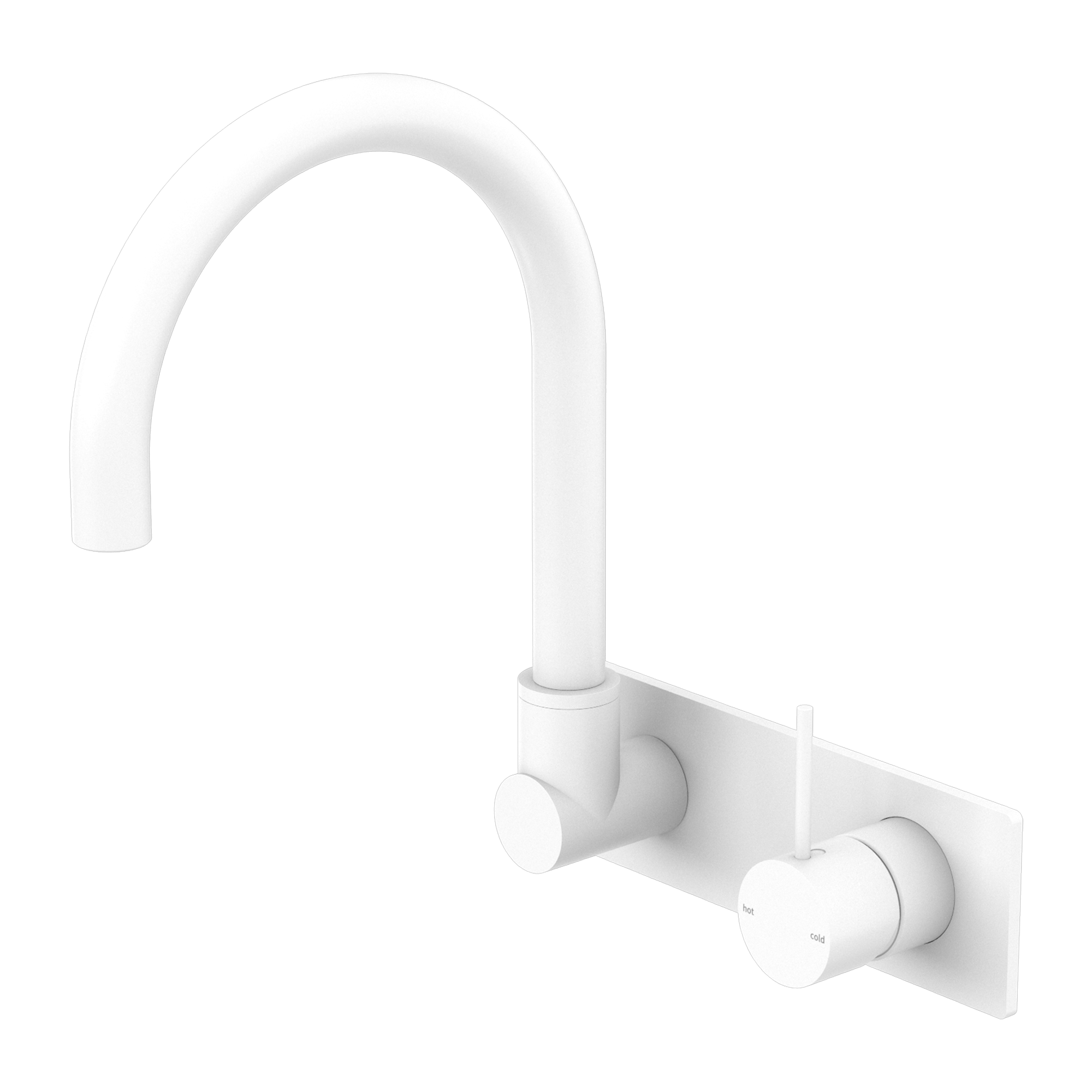 Mecca Wall Basin/bath Mixer Swivel Spout Handle Up