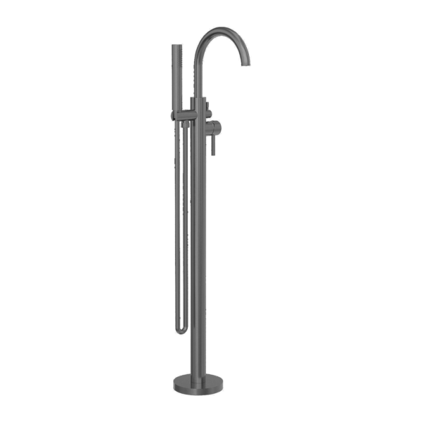 Nova Round Floormount Mixer With Handshower