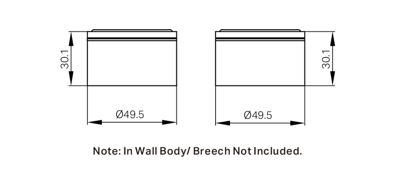 Kara Wall Top Assemblies Brushed Bronze