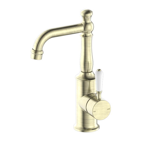 York Basin Mixer With Porcelain Lever