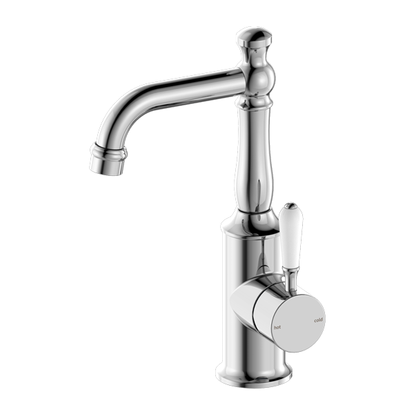 York Basin Mixer With Porcelain Lever