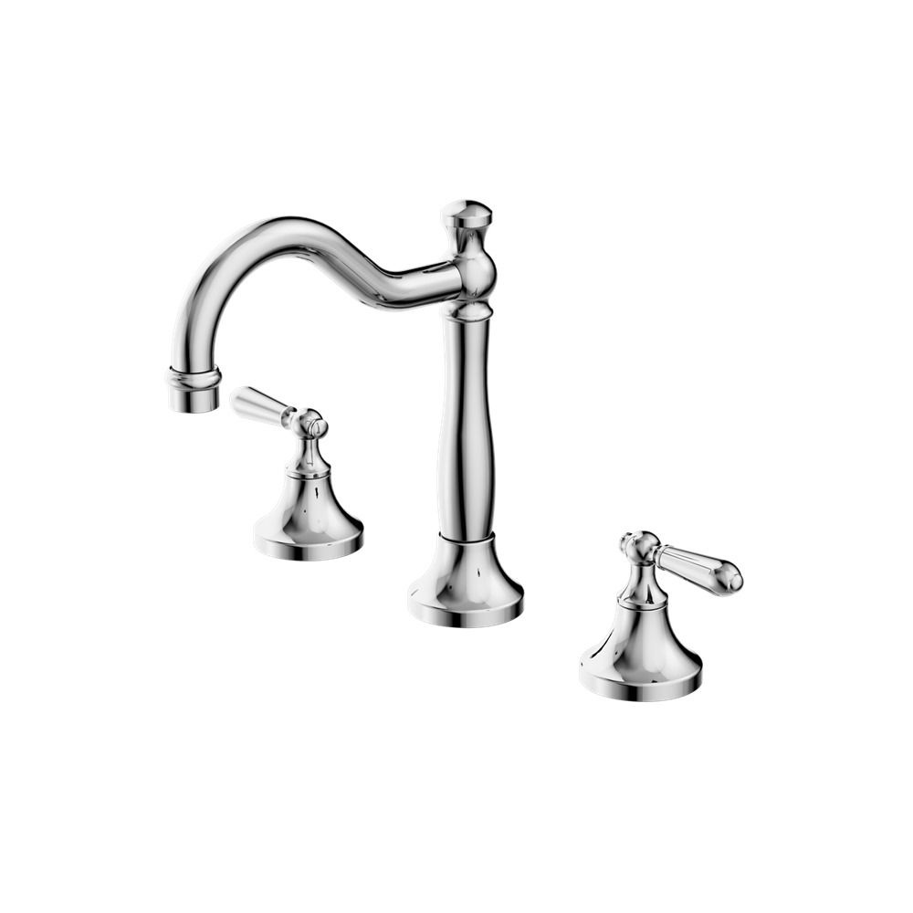York Basin Set with Metal Lever
