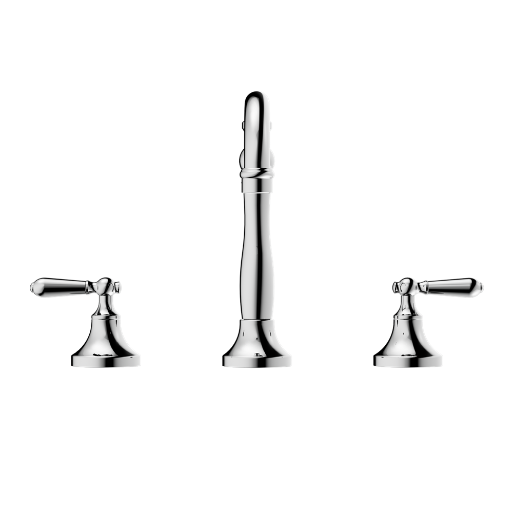 York Basin Set with Metal Lever