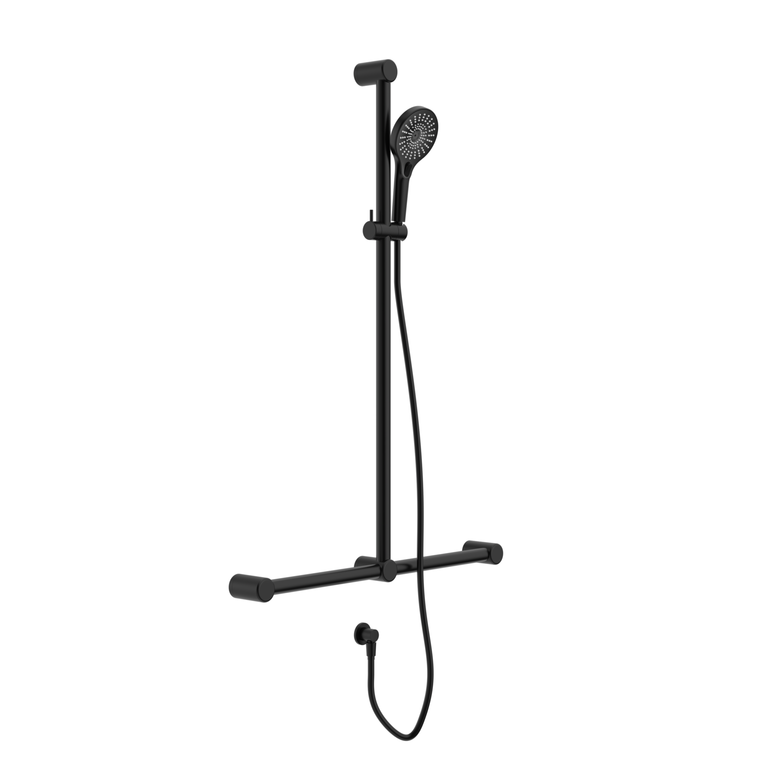 Mecca Care 32mm T Bar Grab Rail And Adjustable Shower Rail Set 1100x750mm