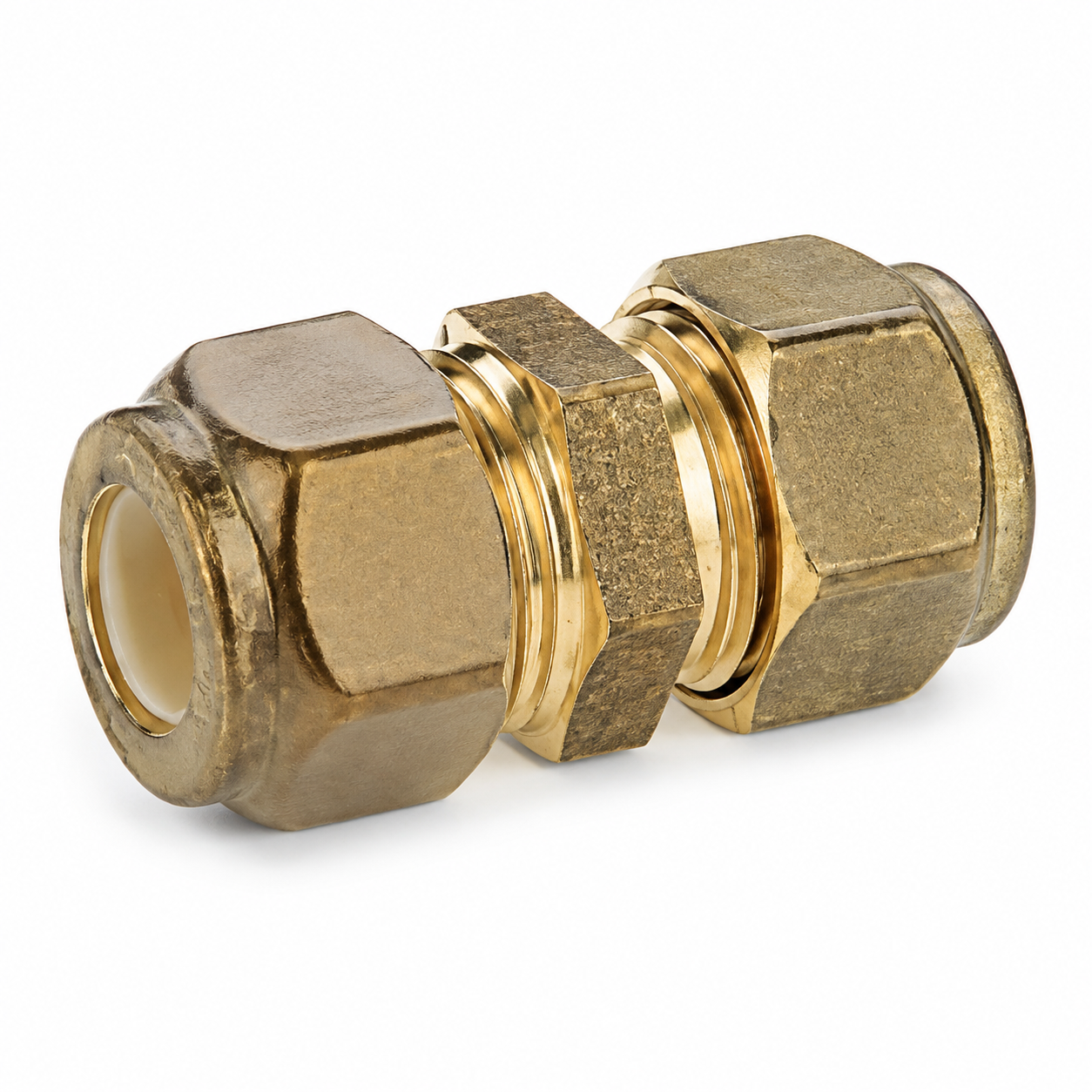 Compression Union Fitting with Copper Olive — Lead Free DR Brass