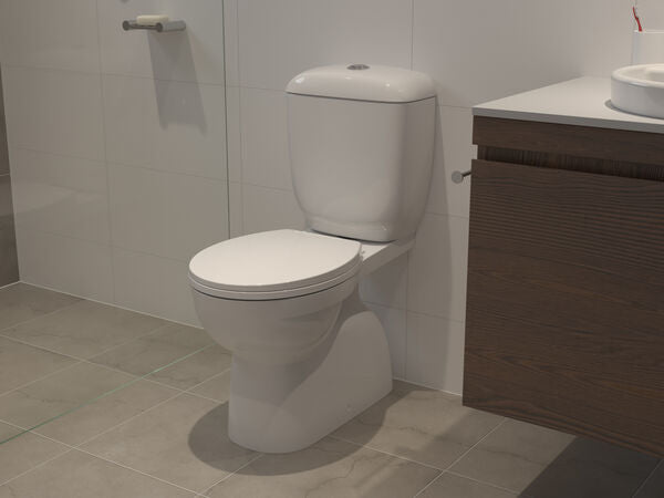 Caroma Stylus Origin Close Coupled Rimless Toilet Suite – S Trap