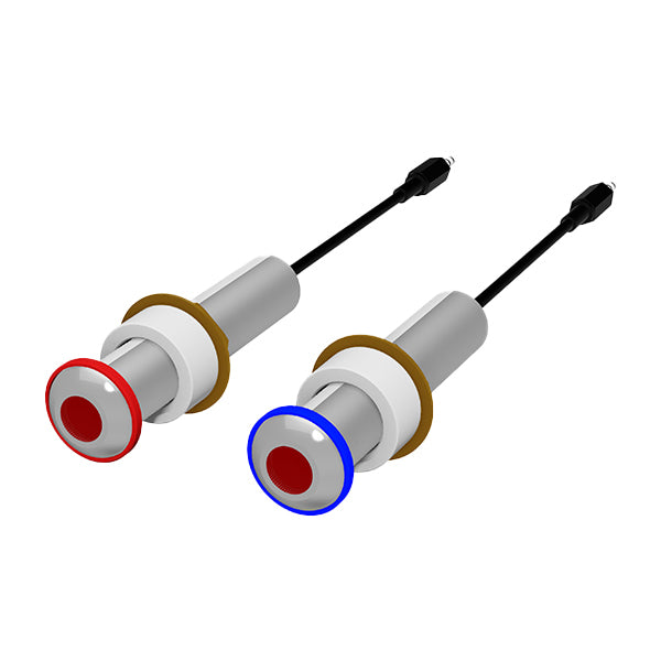 Wallgate Infra-Red Sensors H&C for Basin with 4m Cables; Panelling (0-85mm Wall)
