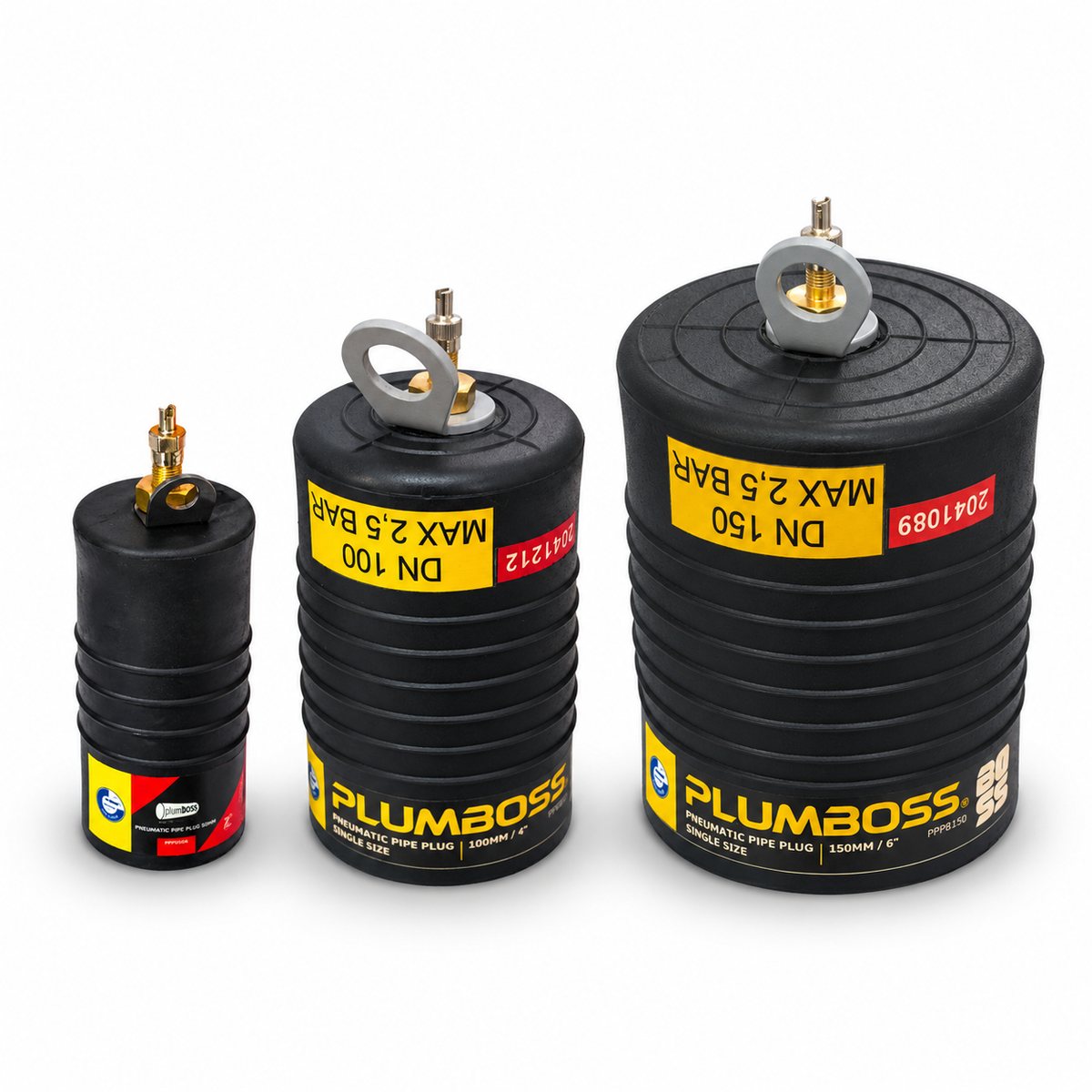 plumBOSS Pneumatic Pipe Plug Kit - 50mm, 100mm & 150mm | PBKIT-PNEUMATIC