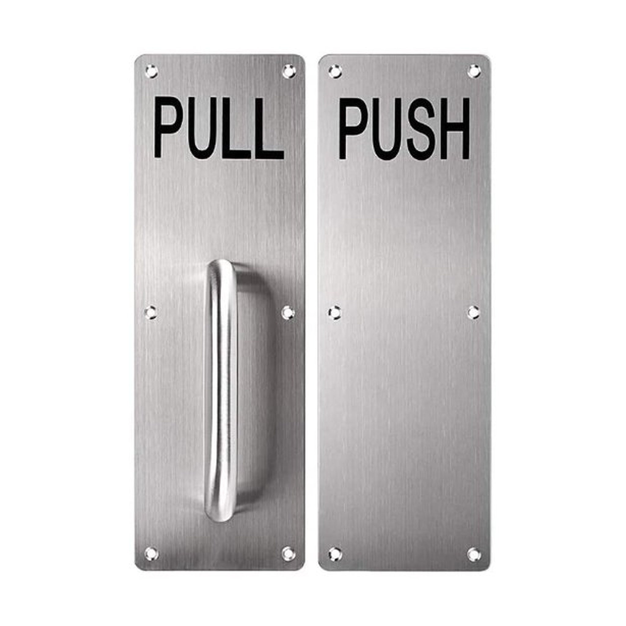 Commercial Door Push & Pull Plate Kit - 304 Stainless Steel, 300x100mm, AS1428 Compliant