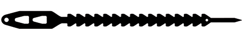 Rubber Tie - Croc Strap, 580mm | RTC10