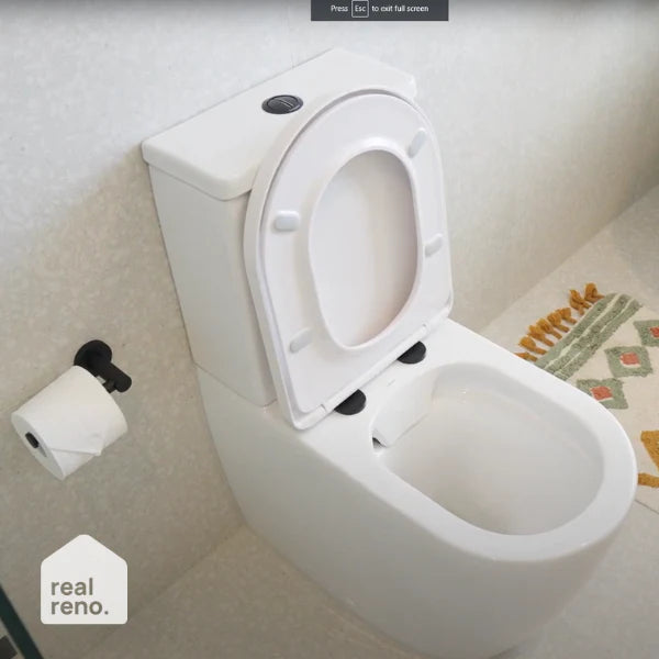 Urbane II Toilet Seat Hinge Caps - Matte Black
