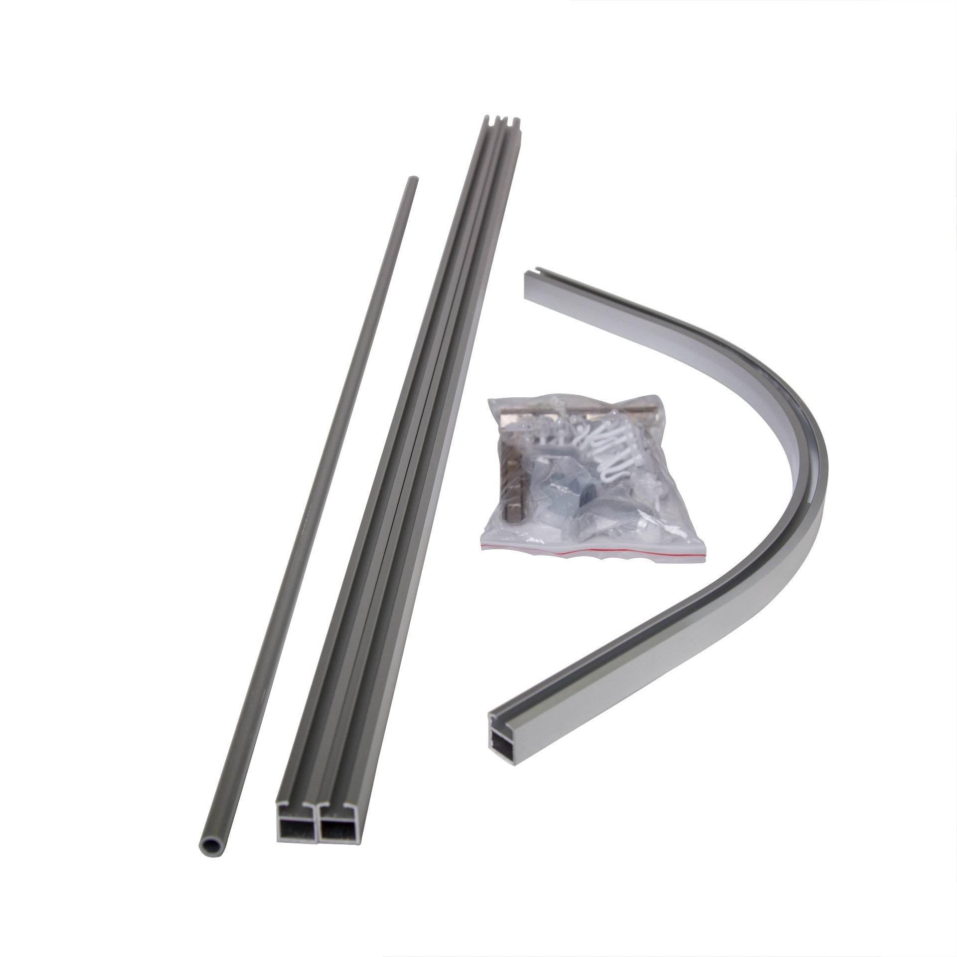 1200mm x 1200mm Modular L Bend Shower Curtain Track System