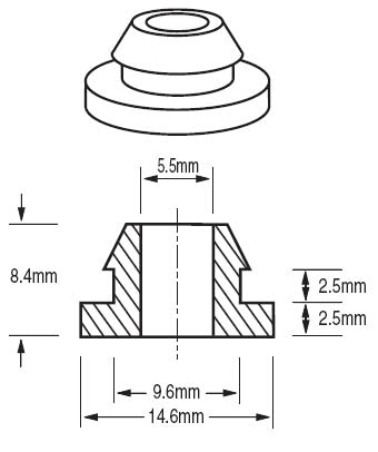 Solar Grommet 14.6mm OD | SOLG45