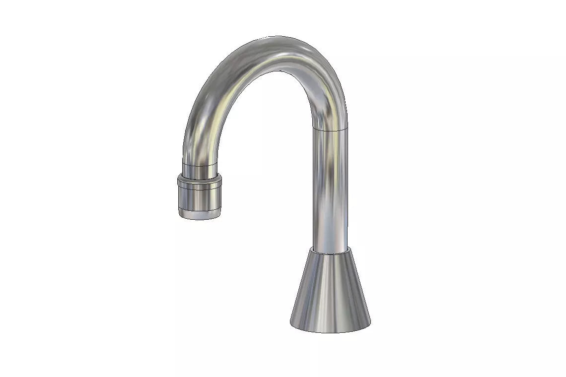 Classic Hob Mounted Curved Basin Spout