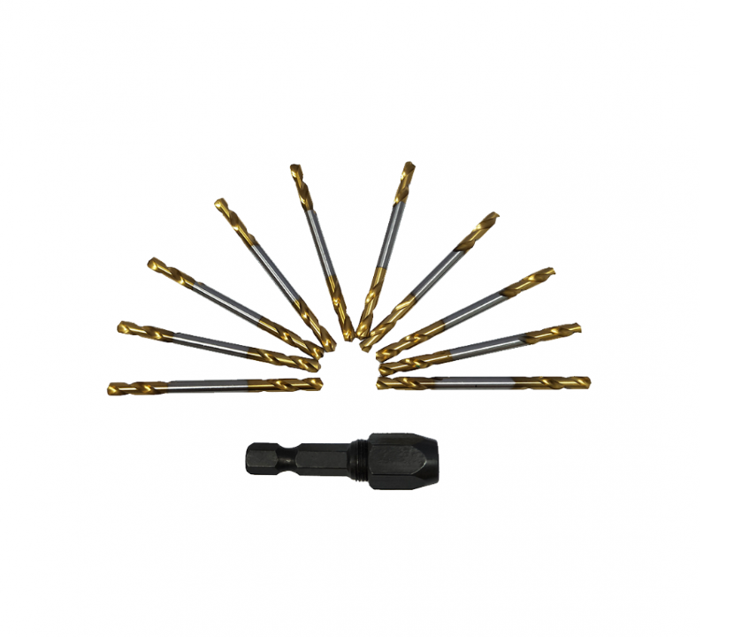 Drill Bits Bonus 10 Pack CW Snappy Chuck