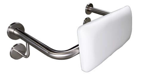 Disabled Back to Wall Rimless Toilet with Grey Seat and Grey Buttons - NDIS SDA