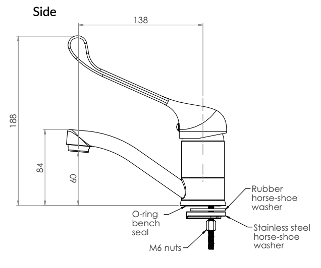 Stainless Steel Disabled Compliant AS1428.1 Commercial Bathroom Kit