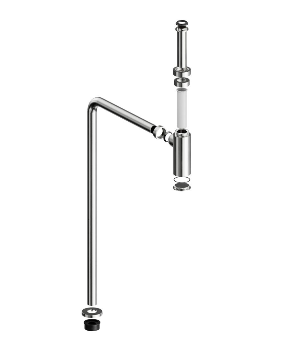 Stainless Steel Adjustable Bottle S Trap