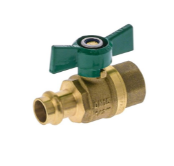 Watermarked Ball Valve Press Fit Butterfly Handle DN20 X 20FI Lead Free