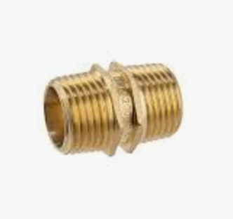 Hexagon Nipple Lead Free Brass