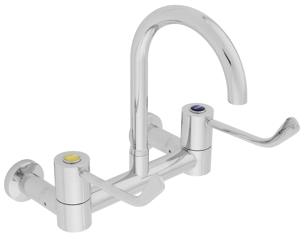 CliniLever® CP-BS Hospital Wall Mixing Set Type 51 Swivel 150 J/V