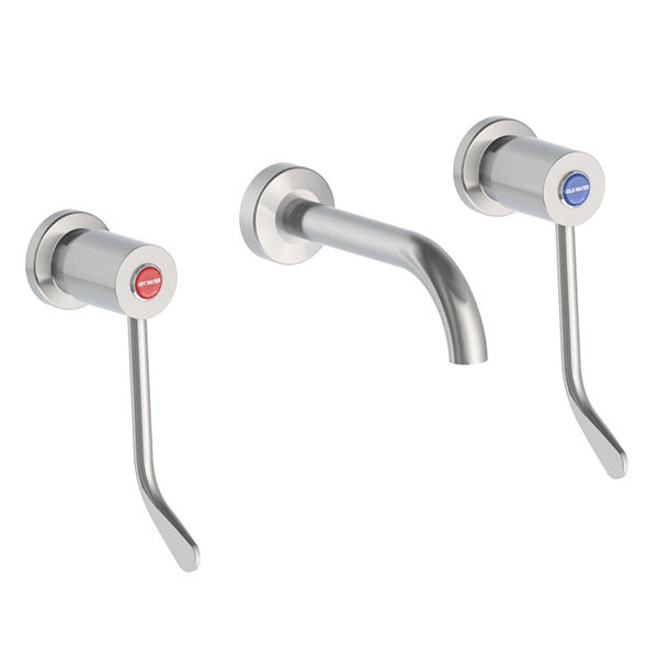 CliniLever® CP-BS Hospital Wall Bath Set 150 J/V with 180mm Outlet Laminar