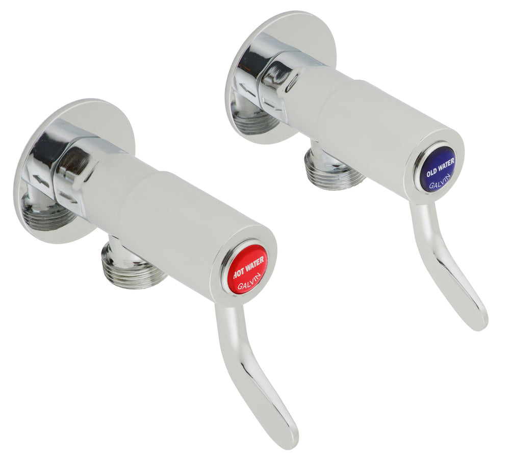 CliniLever® CP-BS Hospital Washing Machine Tap 80 C/D Pair